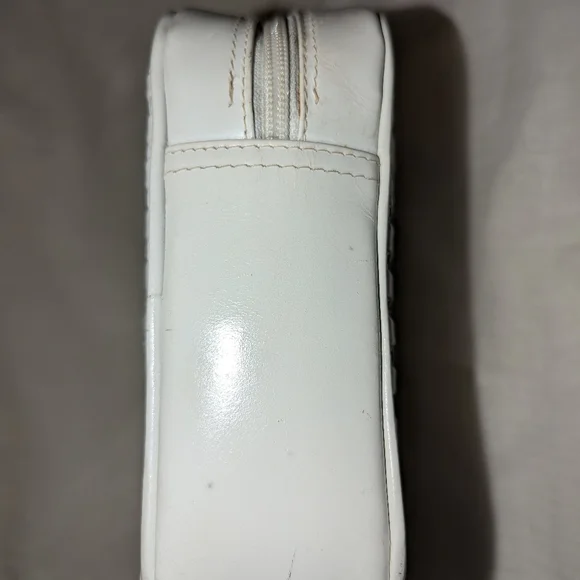 Mario Valentino Clutch Bag V Mark Leather White GUC - Picture 10 of 14